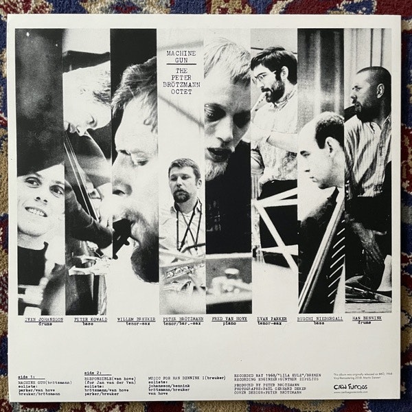 PETER BRÖTZMANN OCTET, the Machine Gun (CIEN FUEGOS - Austria reissue) (NM) LP