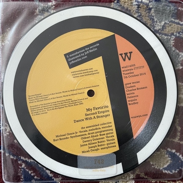 MY FAVORITE Second Empire (Where It's At Is Where You Are - UK original) (VG+/EX) PIC 7"