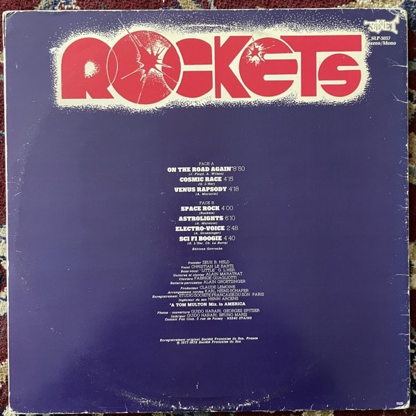 ROCKETS On The Road Again (Sonet - Scandinavia original) (VG) LP