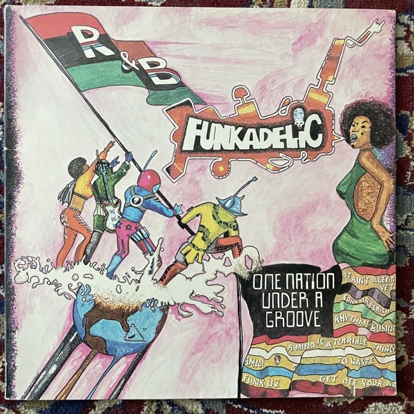FUNKADELIC One Nation Under A Groove (Incl. bonus 7") (Warner - USA original) (VG+) LP+7"