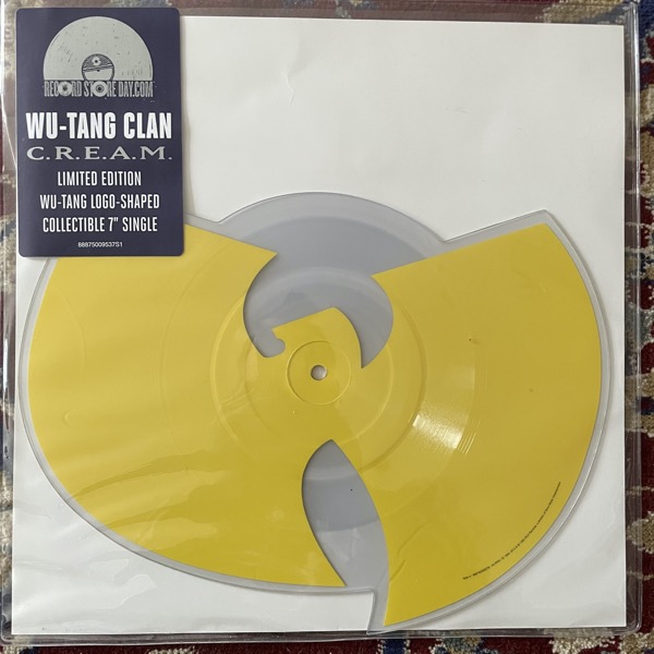 WU-TANG CLAN C.R.E.A.M. (Cash Rules Everything Around Me) (Loud - USA reissue) (EX/VG+) SHAPE 7" PIC