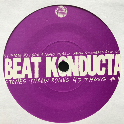 MADLIB THE BEAT KONDUCTA Stones Throw Bonus 45 Thing #16 (Promo) (Stones Throw - USA original) (EX) 7"