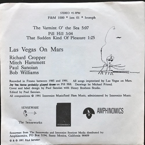 LAS VEGAS ON MARS The Varmint O' the Sea (Amphinomics - USA original) (VG+) 7"
