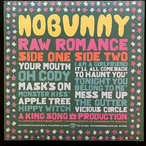 NOBUNNY Raw Romance (Burger - USA original) (EX) LP