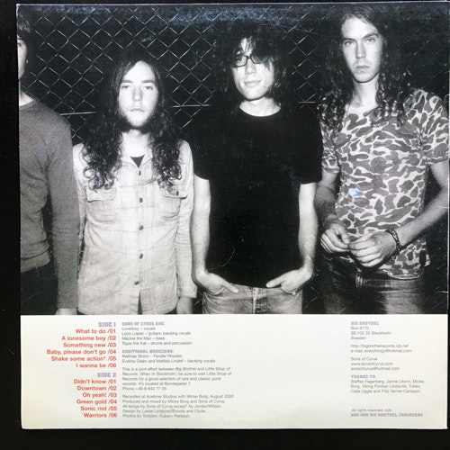 SONS OF CYRUS Sons Of Cyrus (Big Brothel - Sweden original) (VG+) LP