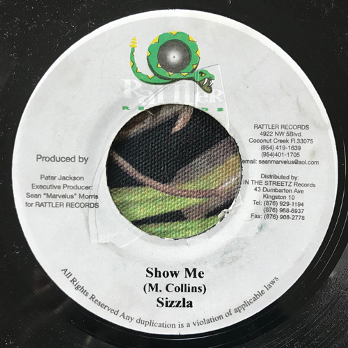 SIZZLA/NEW KIDZ Show Me/All Out (Rattler - Jamaica original) (VG+) 7"