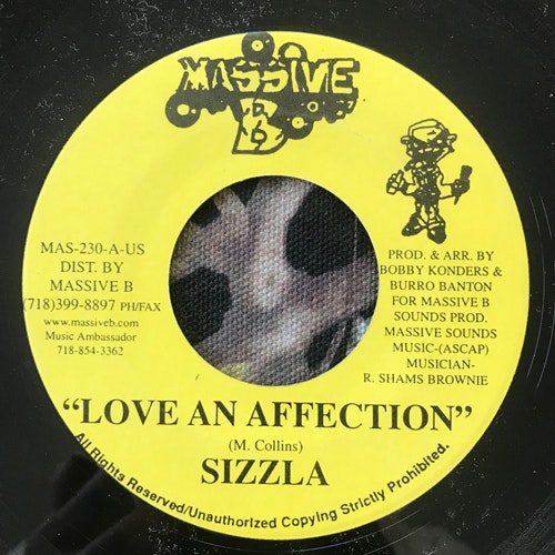 SIZZLA Love An Affection (Massive B - USA original) (VG+) 7"