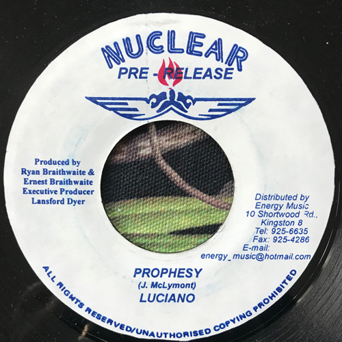 LUCIANO/DREADSON Prophesy/Zion (Nuclear - Jamaica original) (VG+) 7"