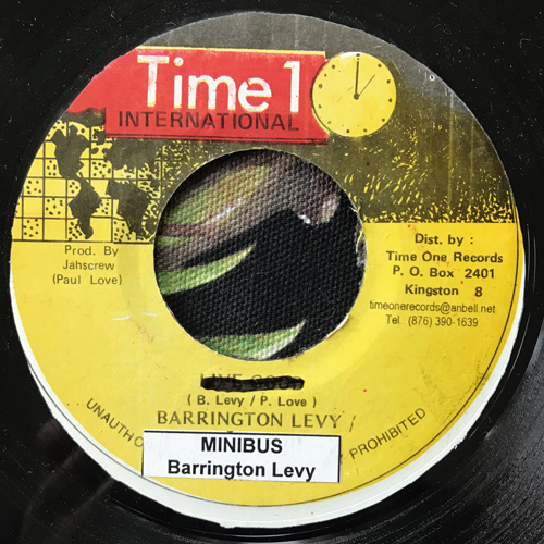 BARRINGTON LEVY Minibus (Misprint) (Time 1 International - Jamaica original) (VG) 7"