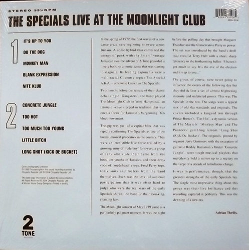 SPECIALS, the Live At The Moonlight Club (Two-Tone - UK reissue) (SS) LP