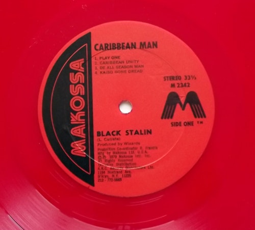 BLACK STALIN To The Caribbean Man (Red vinyl) (Makossa - USA original) (EX) LP