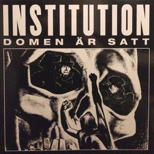 INSTITUTION Domen Är Satt (Repress, red vinyl) (NM) 12" EP