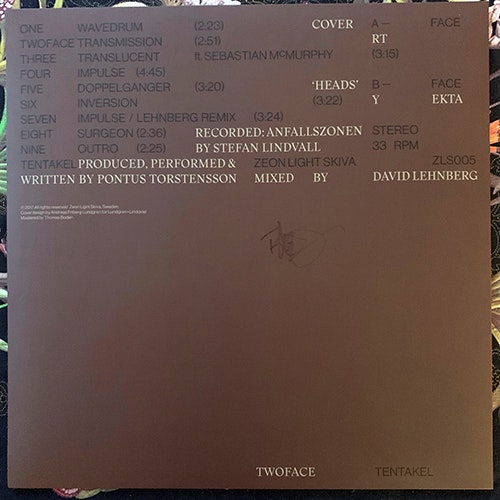 TENTAKEL TwoFace (Signed) (Zeon Light Skiva - Sweden original) (NM/EX) LP