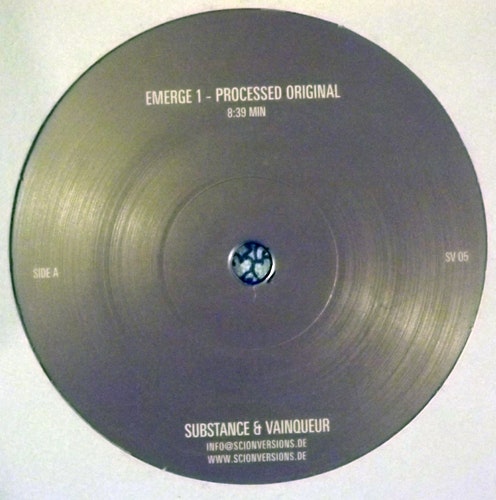 SUBSTANCE & VAINQUEUR Emerge (Scion Versions - Germany original) (VG+) 12"
