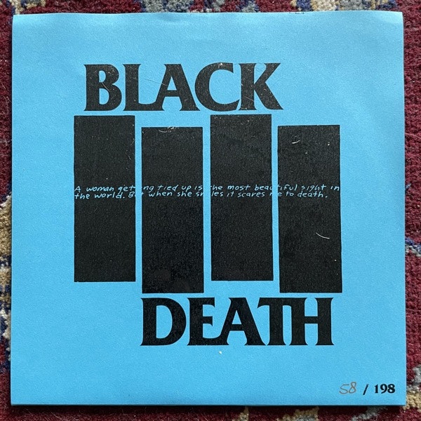 HALF MAST / WALKER DIVER Black Death (Gold vinyl) (Black Death - Holland original) (EX/NM) 7"