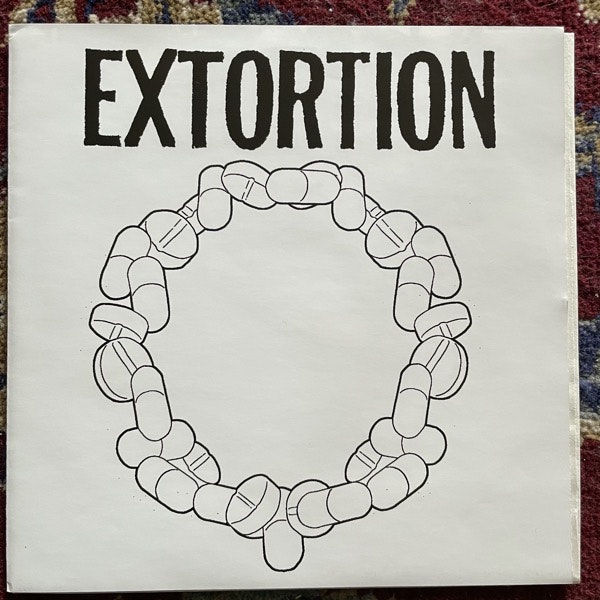EXTORTION / COMPLETED EXPOSITION Split (White vinyl) (Regurgitated Semen - Germany repress) (EX) 7"