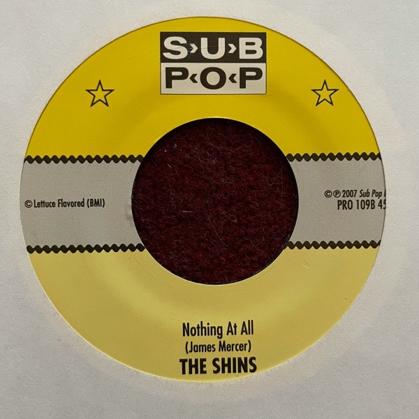 SHINS, the Nothing At All (Promo) (Sub Pop - USA original) (VG+) 7"
