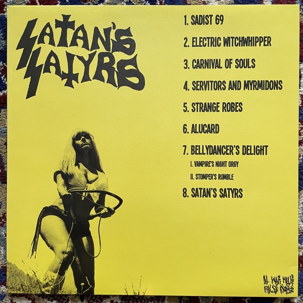 SATAN'S SATYRS Wild Beyond Belief! (At War With False Noise - UK repress) (EX) LP