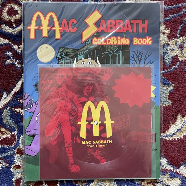 MAC SABBATH Pair-A-Buns (Self released - USA original) (VG+/EX) FLEXI 7" + BOOK