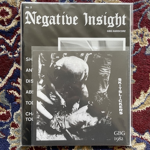 SKITSLICKERS / NEGATIVE INSIGHT GBG 1982 (Negative Insight - USA reissue) (EX) 7" + ZINE