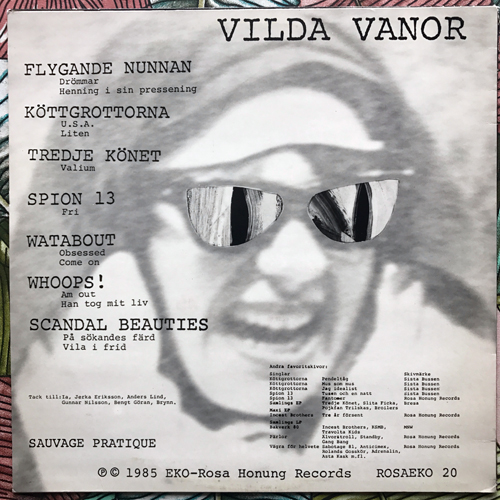 VARIOUS Vilda Vanor (Rosa Honung - Sweden original) (VG+) LP