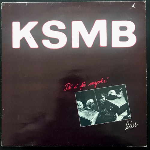 KSMB Live - Dé É För Mycké (MNW - Sweden original) (VG/VG+) LP