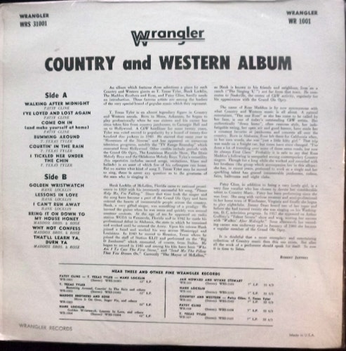 VARIOUS Country And Western Album (Wrangler - USA original) (VG+/VG-) LP