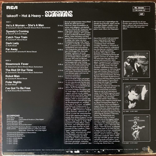 SCORPIONS Hot & Heavy (RCA - Germany original) (VG/VG+) LP
