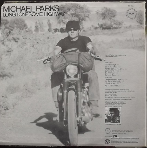 MICHAEL PARKS Long Lonesome Highway (MGM - USA original) (VG+) LP