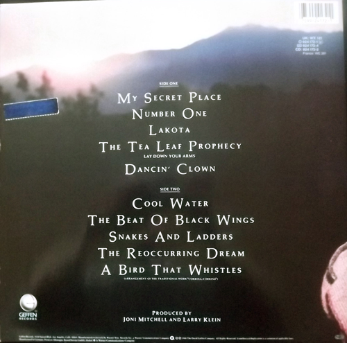 JONI MITCHELL Chalk Mark In A Rain Storm (Geffen - Europe original) (EX/VG+) LP