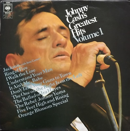 JOHNNY CASH Greatest Hits Volume 1 (CBS - UK early reissue) (VG+/G) LP