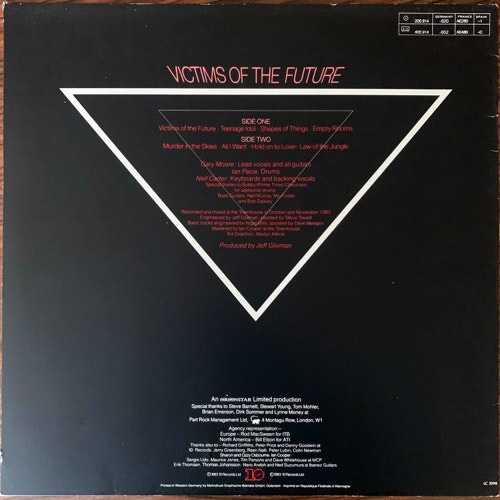 GARY MOORE Victims Of The Future (10 - Europe original) (VG+/VG) LP