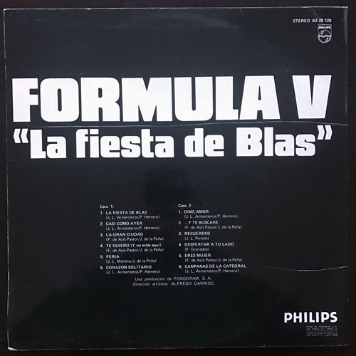 FORMULA V La Fiesta De Blas (Philips - Spain original) (VG+) LP