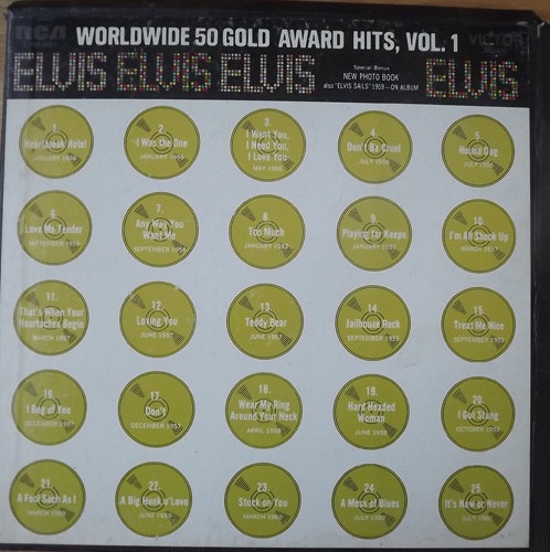 ELVIS PRESLEY Worldwide 50 Gold Award Hits, Vol. 1 (NOTE: Only records 1 and 2) (RCA - USA original) (VG-/VG+) 2xLP BOX