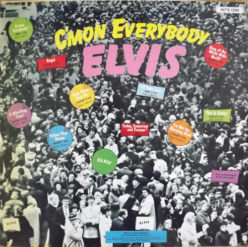 ELVIS PRESLEY C'mon Everybody (RCA - Germany original) (VG+/VG) LP