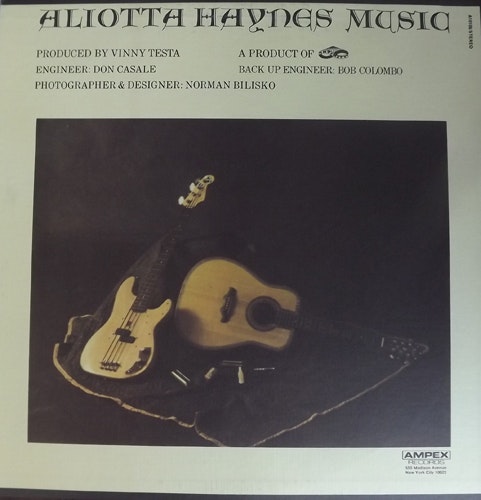 ALIOTTA HAYNES Aliotta Haynes Music (Ampex - USA original) (EX) LP