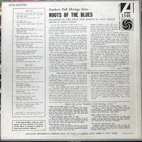 VARIOUS Roots Of The Blues (Atlantic - USA early repress) (VG+/VG) LP