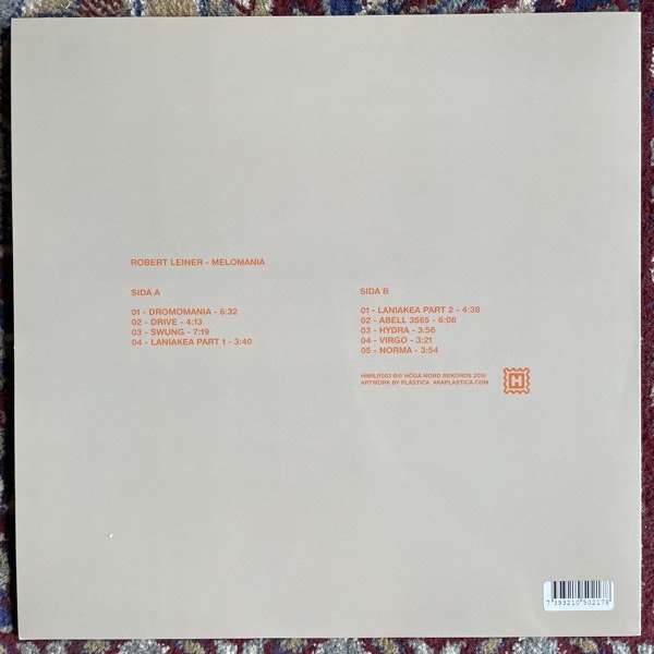ROBERT LEINER Melomania (Orange vinyl) (Höga Nord - Sweden original) (NM/EX) LP