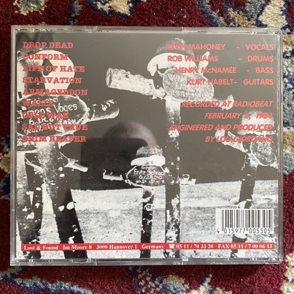 SIEGE Drop Dead (Lost And Found - Germany original) (EX) CD
