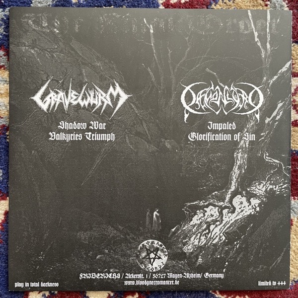 GRAVEWÜRM / DAEMONLORD The Final Order (White vinyl) (Necromancer - Germany original) (EX/NM) 7"