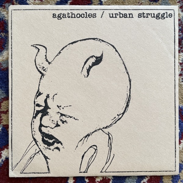 AGATHOCLES / URBAN STRUGGLE Split (Wee Wee - France original) (EX) 7"
