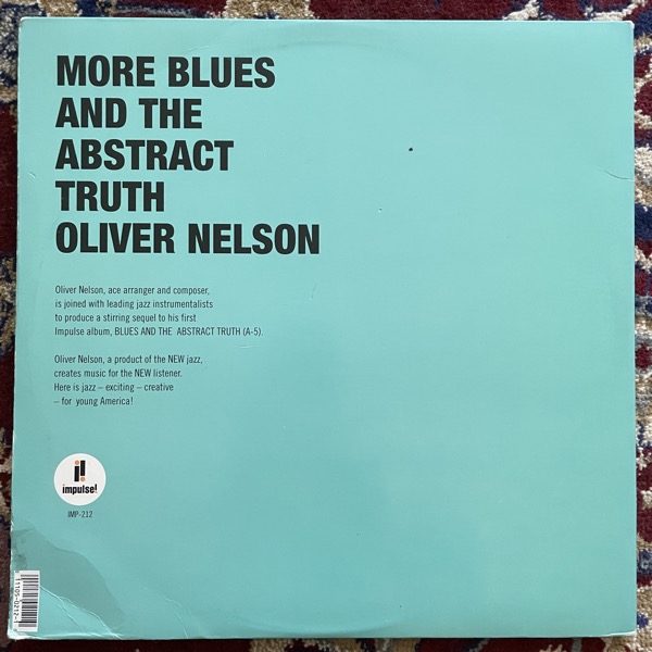 OLIVER NELSON More Blues And The Abstract Truth (Impulse - USA reissue) (VG/VG+) LP