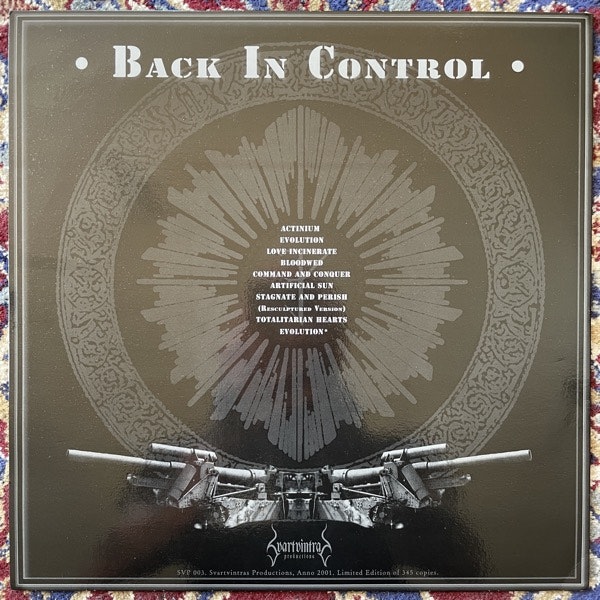 PUISSANCE Back In Control (Svartvintras - Sweden 2001 reissue) (EX/VG+) LP