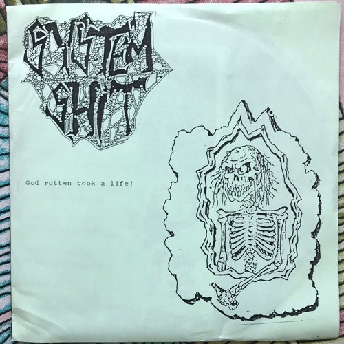 SYSTEM SHIT/RISING NATION Split (Grinding Madness - Belgium original) (VG+/EX) 7"