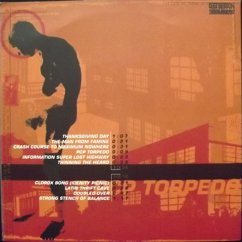 AGORAPHOBIC NOSEBLEED PCP Torpedo (Orange/red vinyl) (Hydra Head - USA original) (NM) 6"