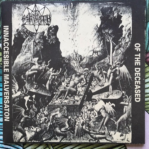 SATANIC DEATH / AUDIOSTENCH Split (Fan - Holland original) (EX) 7"