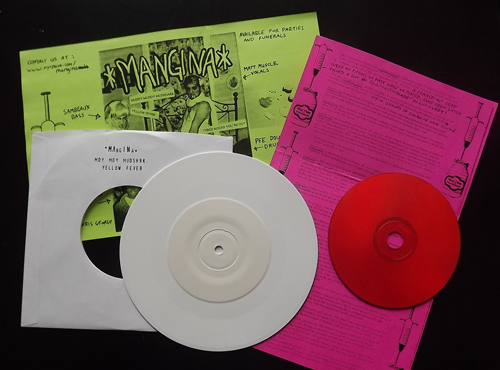 MANGINA Muddy Muddy Mudshark (White vinyl) (Jeth-Row - USA original) (NM) 7"+CDR