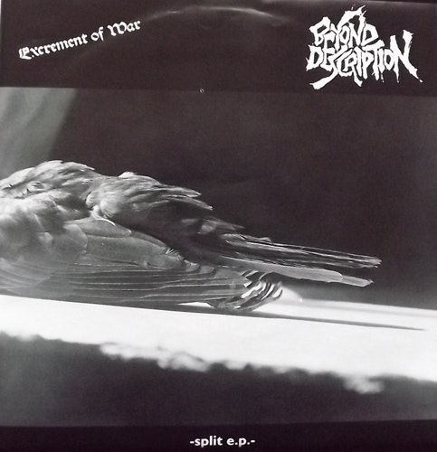 EXCREMENT OF WAR/BEYOND DESCRIPTION Split (Green vinyl) (Ecocentric - Germany original) (EX) 7"
