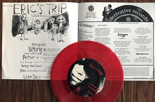 ERIC'S TRIP Warm Girl (Red vinyl) (Derivative - Canada original) (EX) 7"