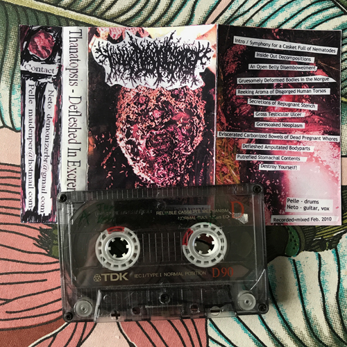 THANATOPSIS Defleshed In Excrements (Self released - Brazil original) (EX) TAPE